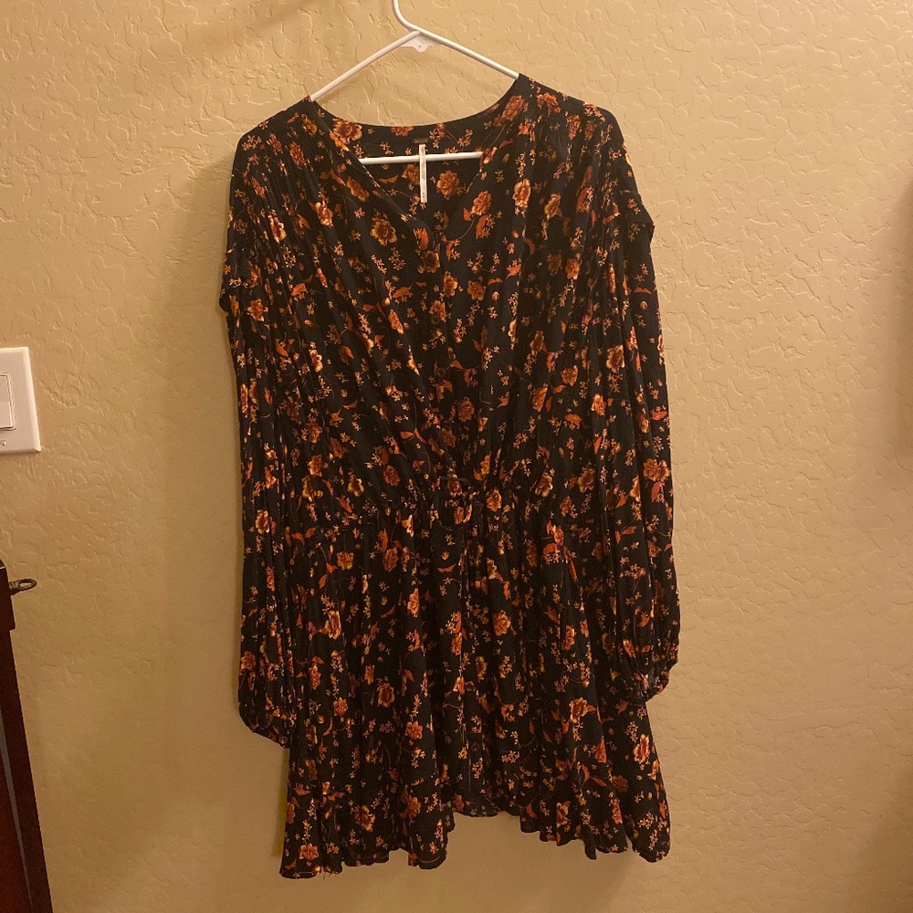 Free People Floral Mini Dress Size M